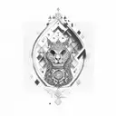  Armenia collared red blue orange  tattoo design idea