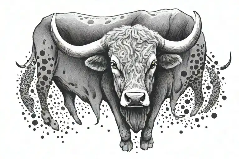 Texas Longhorn tattoo design idea