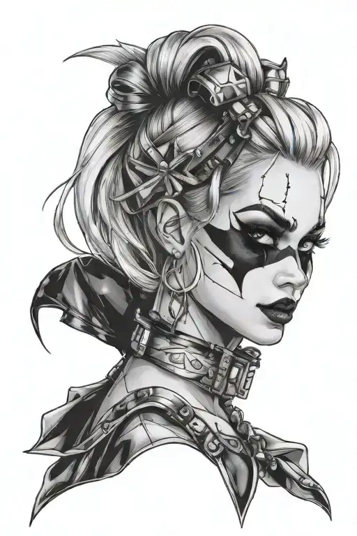 Harley Quinn tattoo design idea