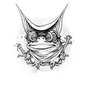 a wizard frog tattoo design idea