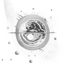 Pale blue dot carl sagan tattoo design idea