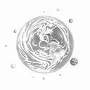 Pale blue dot carl sagan tattoo design idea