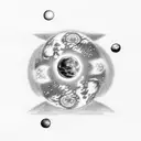 Pale blue dot carl sagan tattoo design idea