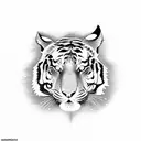 two headed tiger full body tattoo design idea