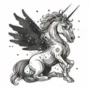 Celestial Flow: Starting from your knee, dotted constellations representing mythological figures like Orion, Pegasus, or tattoo design idea