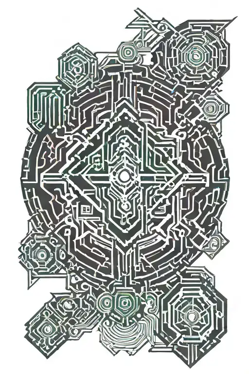 Cyberpunk Edgerunners logo tattoo design idea