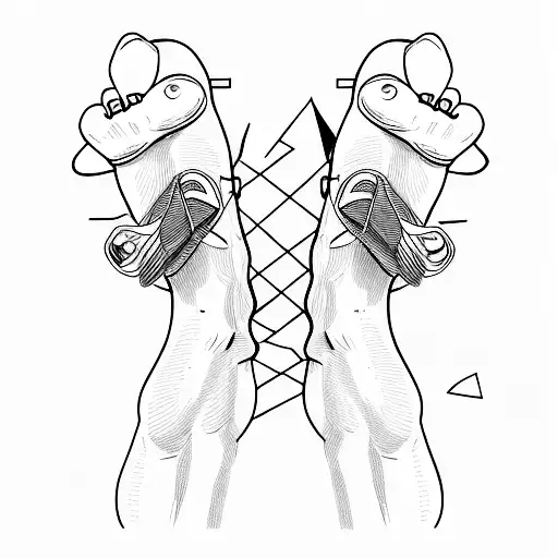 minimalist clapperboard for the leg calf tattoo design idea