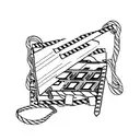 cinema clapperboard tattoo design idea