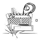 clapperboard tattoo design idea