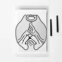 minimalist clapperboard for the leg calf tattoo design idea