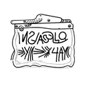 minimalist clapperboard for the leg calf tattoo design idea