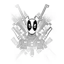 deadpool tattoo design idea