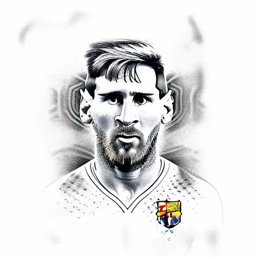 Lionel Messi tattoo design idea