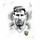Lionel Messi tattoo design idea