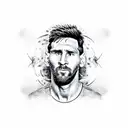 Lionel Messi tattoo design idea