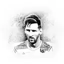 Lionel Messi tattoo design idea