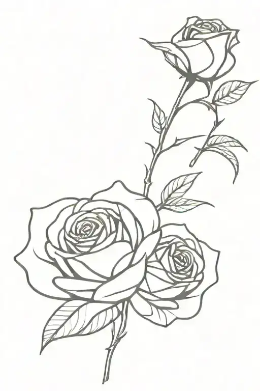 Street Style rose and gun intertwined tattoo design idea