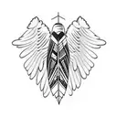 eagle feather tattoo design idea