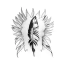 eagle feather tattoo design idea
