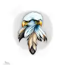 eagle feather tattoo design idea