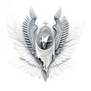 Winged Goddess Nike tattoo design idea