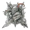 berserk brand of sacrifice  tattoo design idea