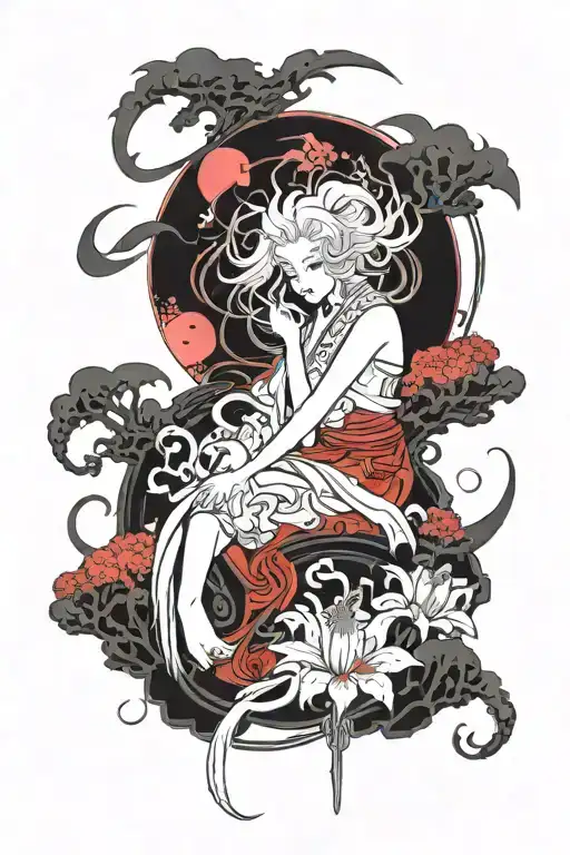 lycoris rouge lune Castlevania   tattoo design idea