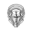Spartan helmet  tattoo design idea