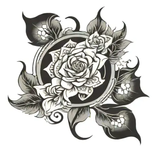blissful chaos  tattoo design idea