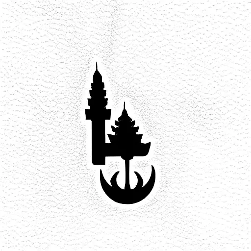 Thailand & Cambodia & Vietnam  tattoo design idea