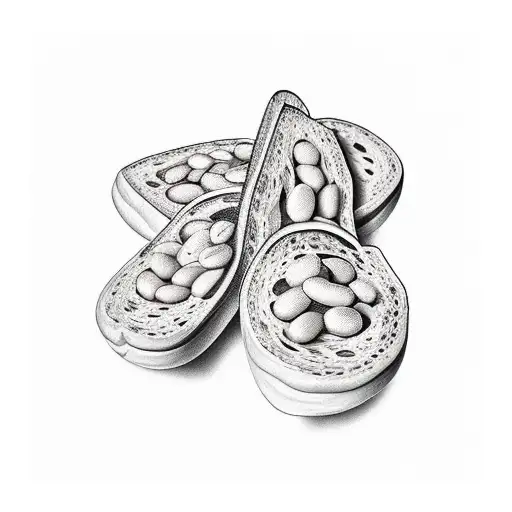 beans on toast tattoo design idea