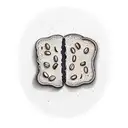 beans on toast tattoo design idea