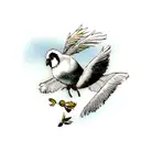 Feather tattoo design idea