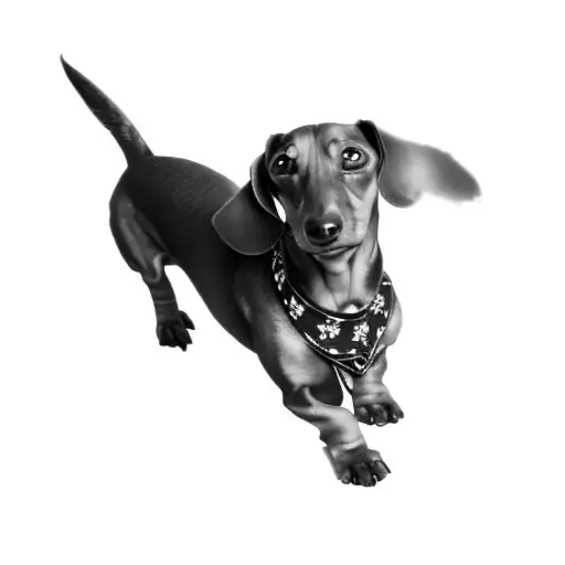 dachshund tattoo design idea
