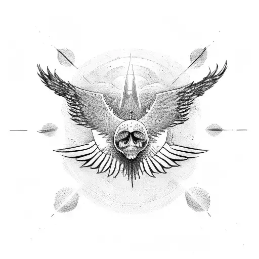 icarus falling tattoo design idea