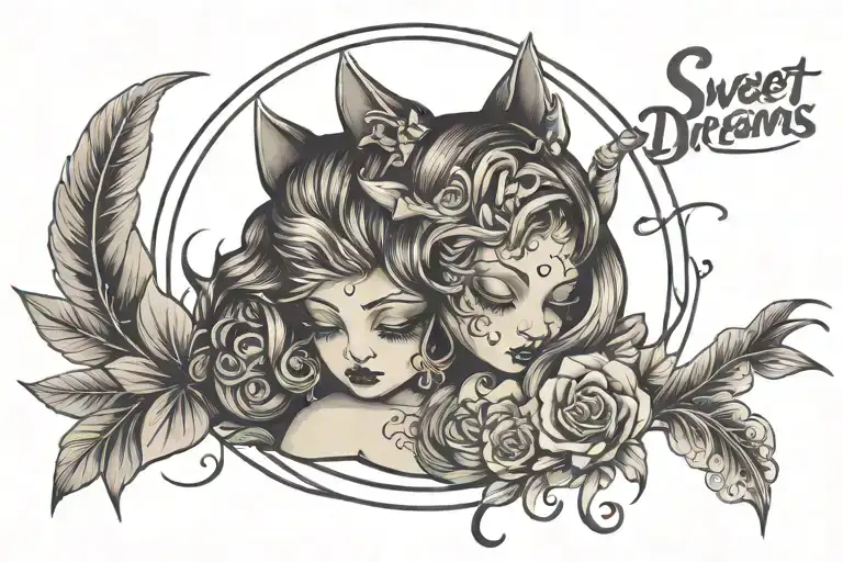 sweet dreams baby xoxo  tattoo design idea