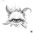 Evil Eye tattoo design idea