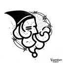 wizard tattoo design idea