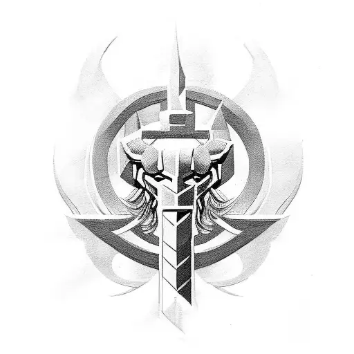 thor fighting worldserpent  tattoo design idea