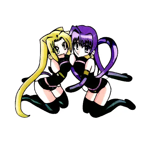 gemini twin snakes tattoo design idea