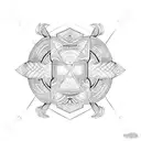 gemini twin snakes tattoo design idea