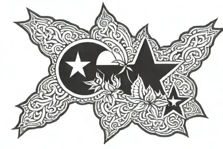 Tennessee tri star tattoo design idea