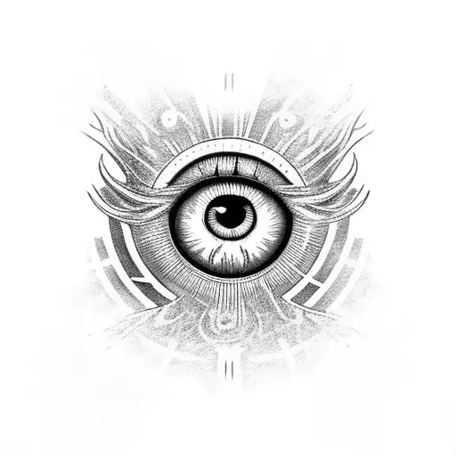 Eye of Sauron tattoo design idea