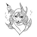 Minerva deusa  tattoo design idea