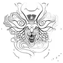 Minerva deusa  tattoo design idea