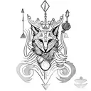 Minerva deusa  tattoo design idea