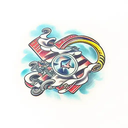 Roller-coaster  tattoo design idea