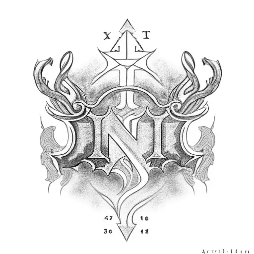 arm band tattoo with roman numeral birthdates tattoo design idea