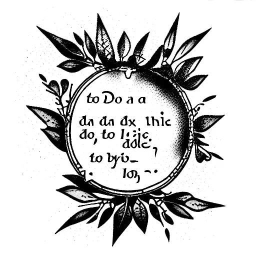 do a quote from the Bible in Latin tattoo design idea