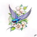 Swallow Bird tattoo design idea